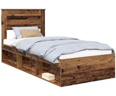 Lova Lovos rėmas Senas medis 75 x 190 cm Kietos pušies mediena