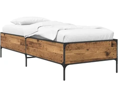Lova Lovos rėmas Sendintos medienos 80 x 200 cm Apdirbta mediena