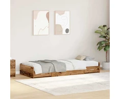 Lova Lovos rėmas Senovinis medis 100 x 200 cm Apdirbta mediena