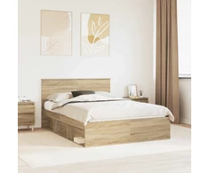 Lovos rėmas Sonoma 140 x 190 cm Kietos pušies mediena