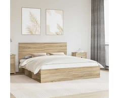 Lovos rėmas Sonoma 200 x 200 cm Kietos pušies mediena