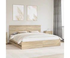 Lovos rėmas Sonoma ąžuolas 200 x 200 cm Inžinerinė mediena
