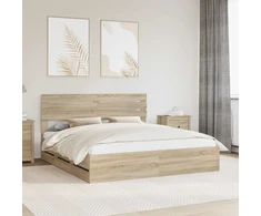 Lovos rėmas Sonoma ąžuolas 200 x 200 cm Inžinerinė mediena