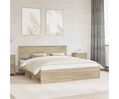 Lovos rėmas Sonoma ąžuolas 200 x 200 cm Apdirbta mediena