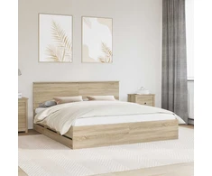 Lovos rėmas Sonoma ąžuolas 200 x 200 cm Inžinerinė mediena