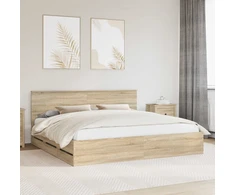 Lovos rėmas Sonoma ąžuolas 200 x 200 cm Inžinerinė mediena