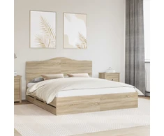 Lovos rėmas Sonoma ąžuolas 200 x 200 cm Inžinerinė mediena