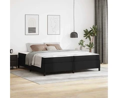 Lovos rėmas su čiužiniu Juoda 200 x 200 cm audinys