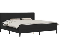 Lovos rėmas su čiužiniu Juoda 200 x 200 cm Aksomas