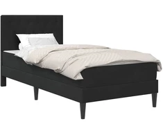 Čiužinys Lovos rėmas su čiužiniu Juodas 90 x 200 cm Aksomas