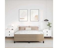 Lovos rėmas su čiužiniu Kapučino 140 x 190 cm audinys