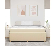 Lovos rėmas Kreminė 180 x 200 cm audinys