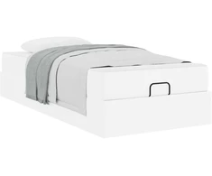 Lova Lovos rėmas su čiužiniu su čiužiniu 2 pcs Balta PVC