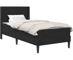 Lovos rėmas Juodas 90 x 200 cm Aksomas