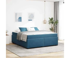 Lovos rėmas su čiužiniu Tamsiai mėlyna 180 x 200 cm audinys