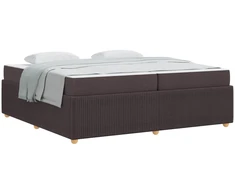 Lova Lovos rėmas su čiužiniu Tamsiai rudas 200 x 200 cm audinys