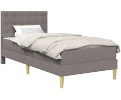 Lova Lovos rėmas su čiužiniu Taupe 100 x 200 cm Audinys