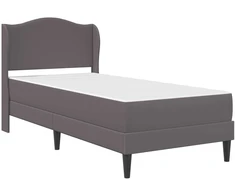 Lova Lovos rėmas su galvūgalio Pilka 80 x 200 cm Dirbtinė oda