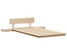 Lovos rėmas su galvūgalio su saugykla Ruda 90 x 200 cm Medis