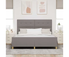 Lovos rėmas su galvūgalio Taupe 180 x 200 cm audinys