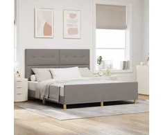 Lovos rėmas su galvūgalio Taupe 180 x 200 cm audinys