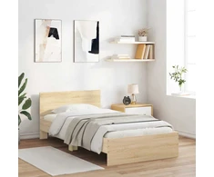 Lovos rėmas su galvūgaliu, ąžuolo, 100x200cm, apdirbta mediena