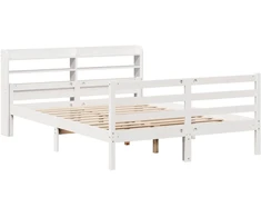 Lova Lovos rėmas su galvūgaliu, baltas, 135x190cm, pušies masyvas