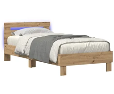 Lova Lovos rėmas Artisano ąžuolo 80 x 200 cm Apdirbta mediena