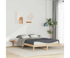 Lova Lovos rėmas su šoninėmis stalelėmis Natūrali 160 x 210 cm