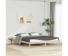Lova Lovos rėmas su šoninėmis stalelėmis Natūrali 180 x 210 cm