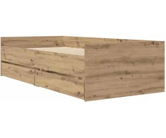 Lova Lovos rėmas su stalčių Amatininkų ąžuolas 90 x 200 cm