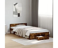 Lovos rėmas su stalčiumi, dūminio ąžuolo, 75x190cm, mediena