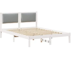 Lovos rėmas Šviesiai pilka 150 x 200 cm Kietos pušies mediena