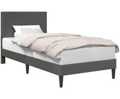 Lova Lovos rėmas Tamsiai pilka 90 x 200 cm Kordūrinis audinys