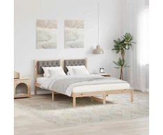 Lovos rėmas Taupe 140 x 190 cm Kietos pušies mediena