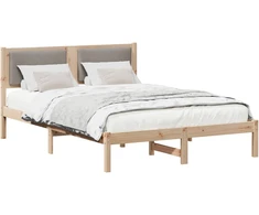 Lovos rėmas Taupe 140 x 190 cm Kietos pušies mediena