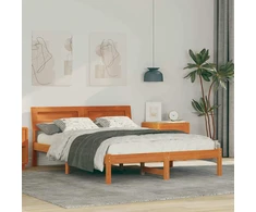 Lovos rėmas Vaško ruda 140 x 190 cm Kietos pušies mediena