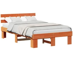 Lovos rėmas Vaško ruda 140 x 190 cm Kietos pušies mediena
