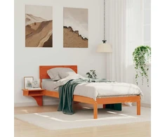 Lova Lovos rėmas Vaško ruda 75 x 190 cm Kietos pušies mediena