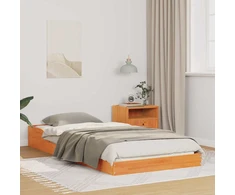 Lova Lovos rėmas Vaško ruda 90 x 210 cm Kietos pušies mediena