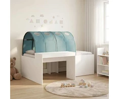 Lovos su Tuneliu 4 pcs Balta ir šviesiai mėlyna