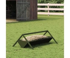 Gyvulių pašarų lova Alyvuogių žalia 111 x 76 x 38 cm