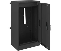 mailbox su saugykla su durimis Juoda 30 x 20 x 55 cm Plienas