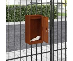 mailbox su saugykla su durimis Rūdijanti 30 x 20 x 55 cm