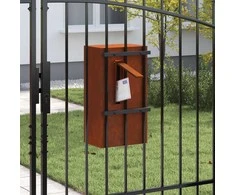 mailbox su saugykla su durimis Rūdijanti 30 x 20 x 55 cm
