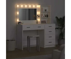 Makiažo stalas Balta 78.5 x 41 x 135 cm Apdirbta mediena