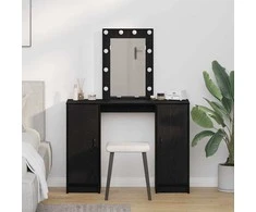 Makiažo stalas Juoda 102 x 33 x 135 cm Apdirbta mediena