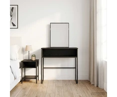 Makiažo stalas Juodojo ąžuolo 81 x 40 x 131 cm Apdirbta mediena