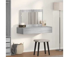 Makiažo stalas Pilka 100 x 40 x 70 cm Apdirbta mediena