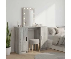 Makiažo stalas Pilka 102 x 33 x 135 cm Apdirbta mediena